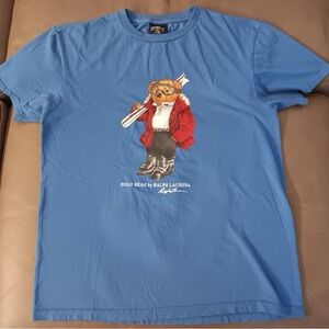Ralph Lauren Blue Bear Graphic Tee
